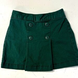 Old Navy Pleated Button Fromt School
Uniform Skirt Skort 8 Hunter Green